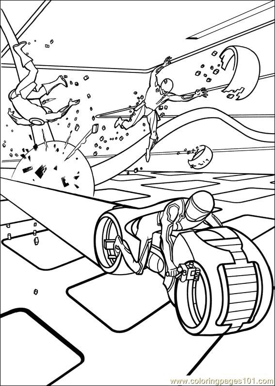 567x794 Tron Coloring Pages