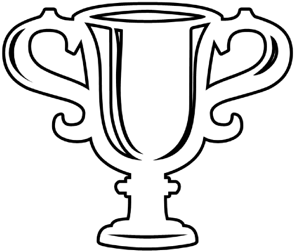 600x513 Trophy Outline Clip Art
