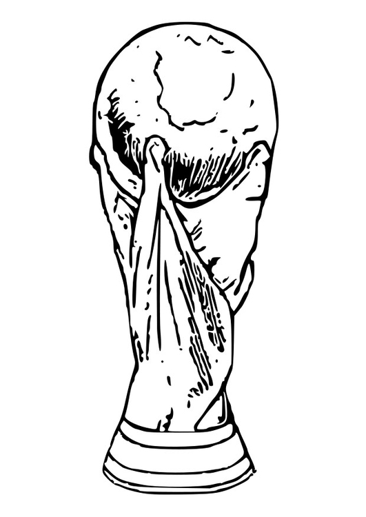 531x750 Coloring Page World Cup Trophy