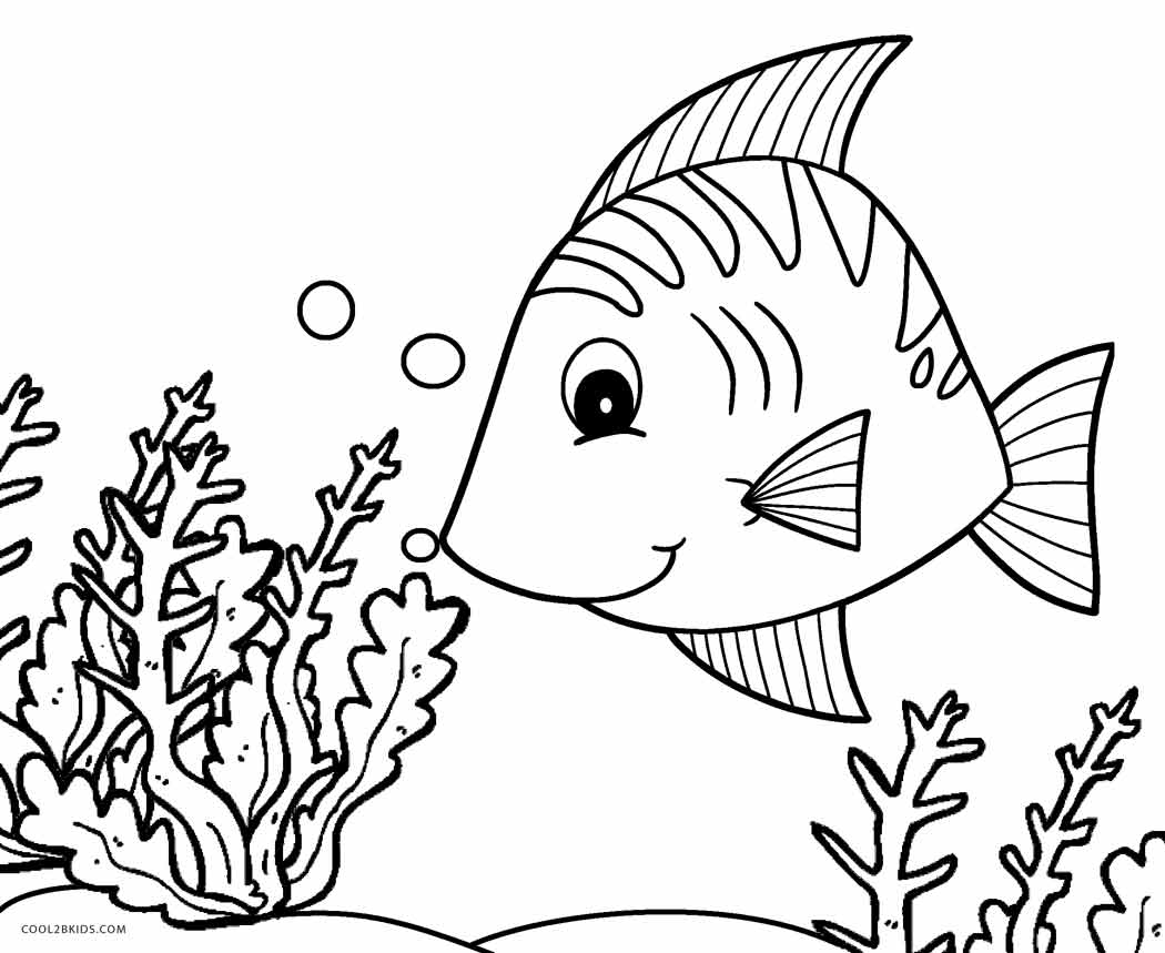 1050x859 Free Printable Fish Coloring Pages For Kids Cool2bkids