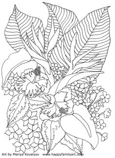 236x324 Flowers Coloring Pages