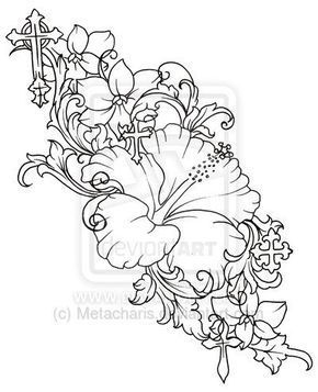 290x357 The Best Hawaiian Flower Drawing Ideas On Hibiscus