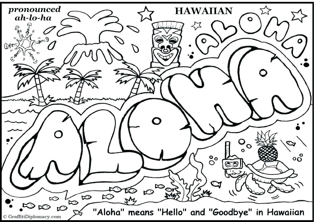 1024x723 Island Coloring Page Tropical Coloring Pages Coloring Drawing