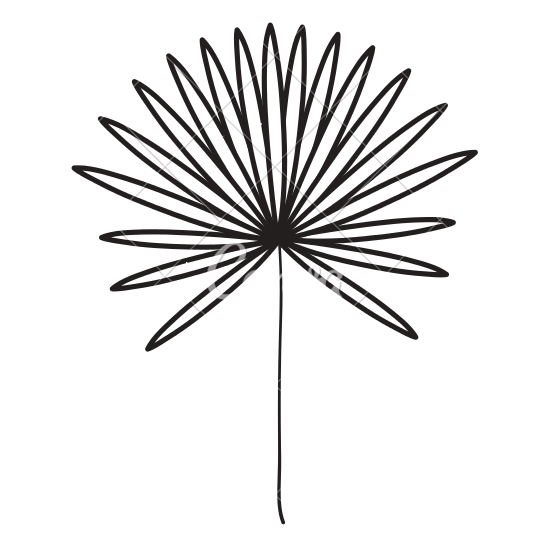 550x550 Tropical Leaf Decorative Icon