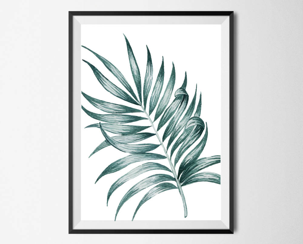 1000x806 Tropical Leaf Wall Print Tropical Print Home Decor