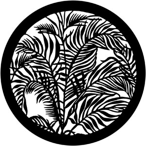 300x300 Tropical Leaves Rosco Gobo 79109