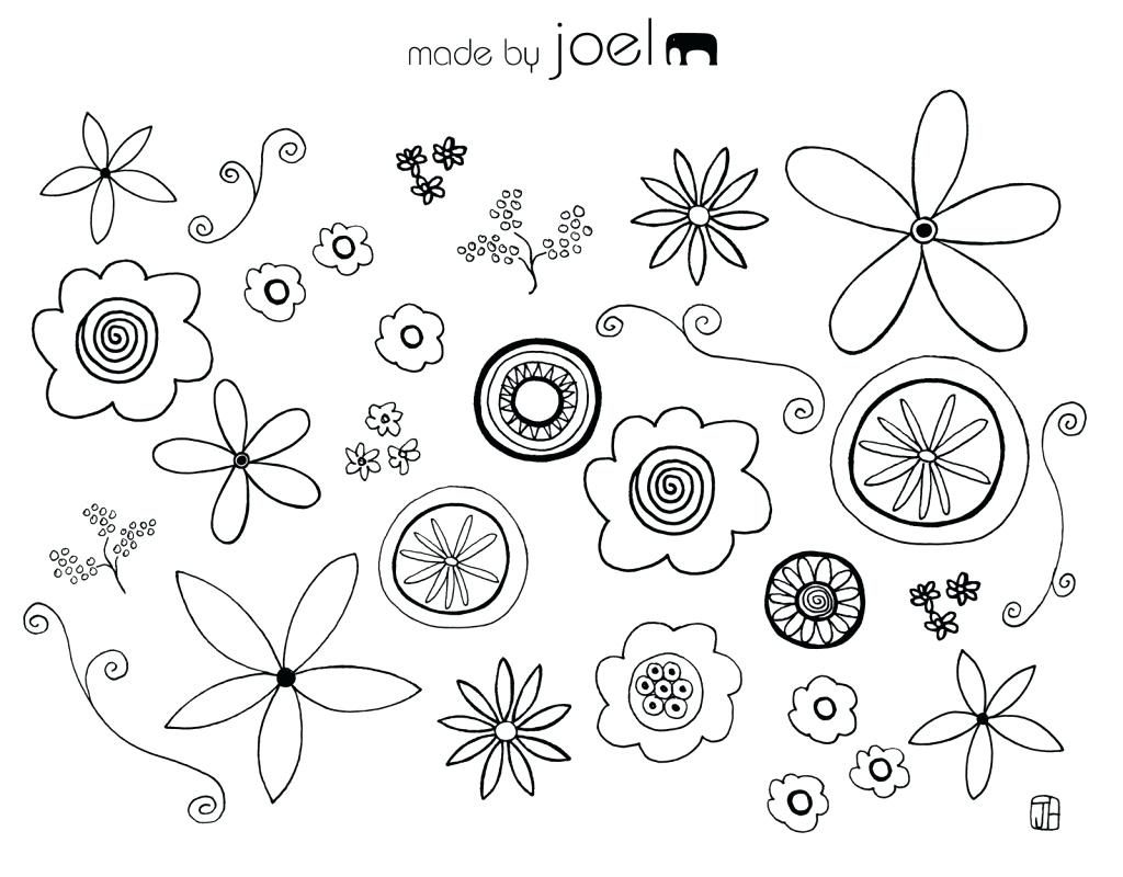 1024x800 Coloring Pages ~ Flower Coloring Pages Printable Lotus With Leaf