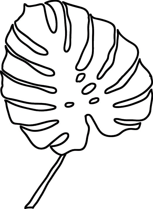 522x712 Diy Tropical Leaves Art