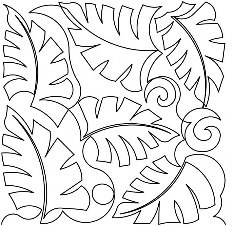 800x772 Tropical Leaves 2 E2e By Designs By Deb Geissler