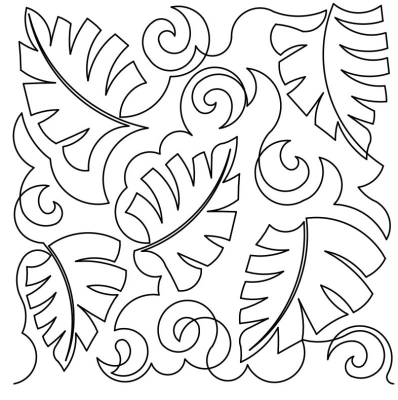 796x800 Tropical Leaves 3 E2e By Designs By Deb Geissler