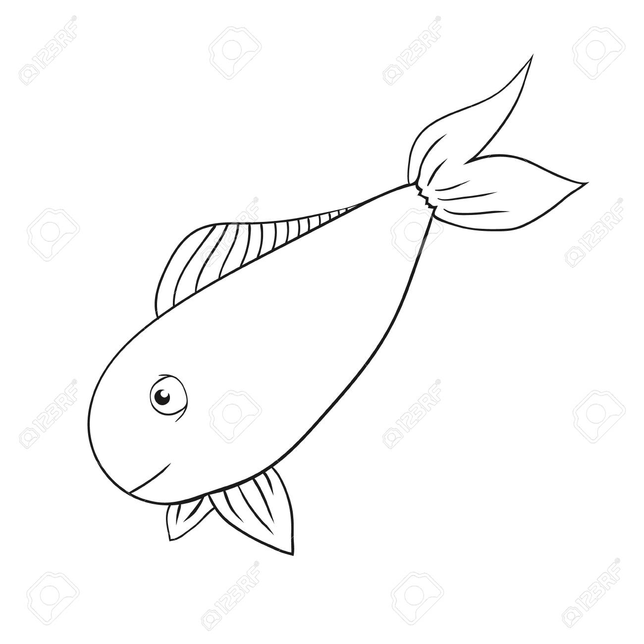 1300x1300 Vector Hand Drawn Fish