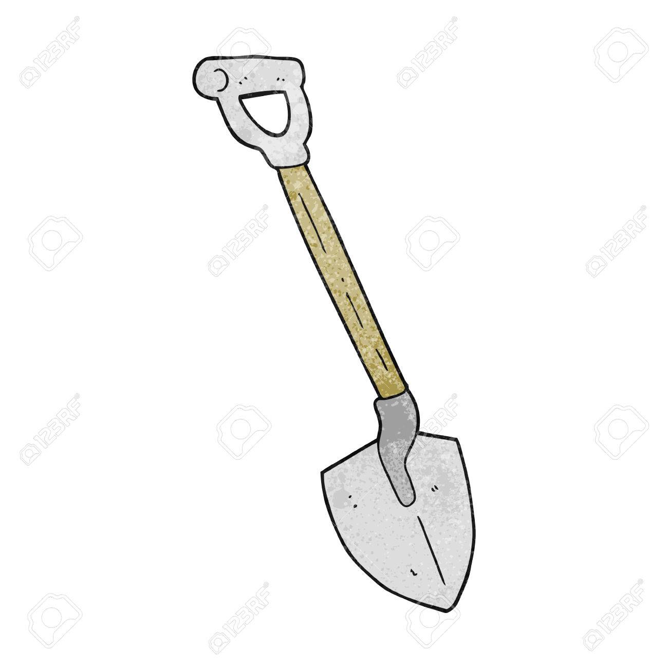 1300x1300 Freehand Textured Cartoon Shovel Royalty Free Cliparts, Vectors