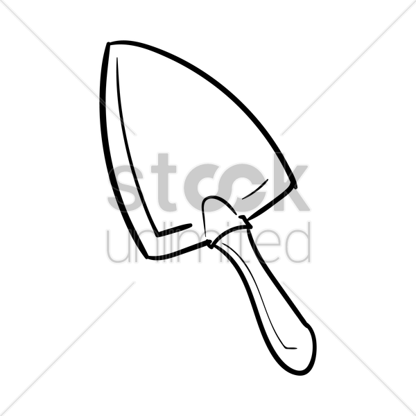 600x600 Trowel Vector Image