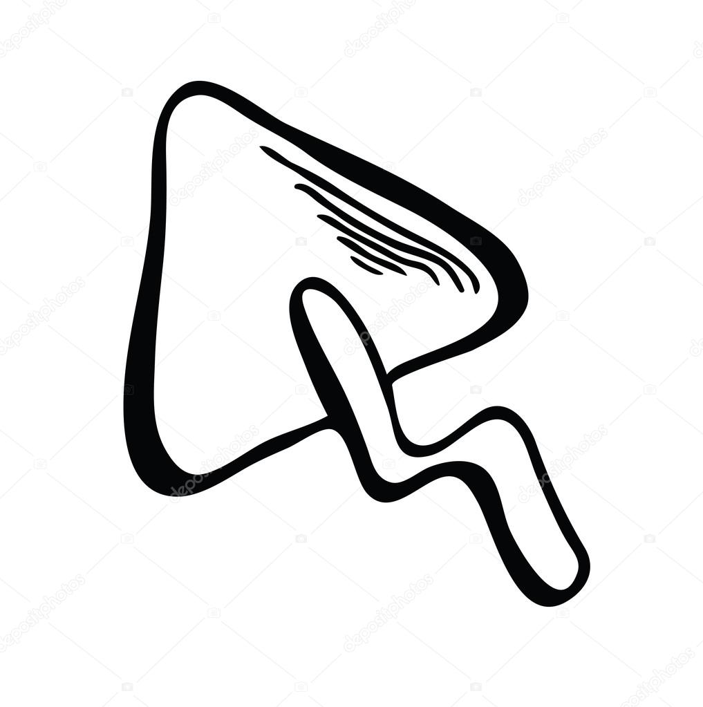 1017x1023 Trowel, Vector Sketch Illustration Stock Vector Wasja