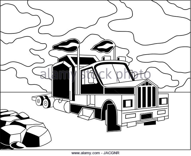 640x523 Cartoon Semi Truck Stock Photos Amp Cartoon Semi Truck Stock Images