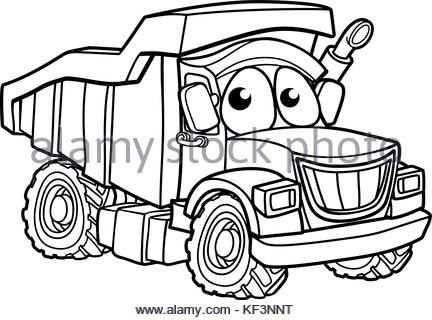 432x320 Cartoon Cargo Semi Truck Stock Photo 66260016
