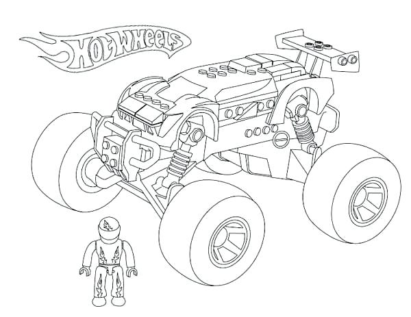 600x463 Monster Truck Coloring Games Online Also Monster Truck Hot Wheels