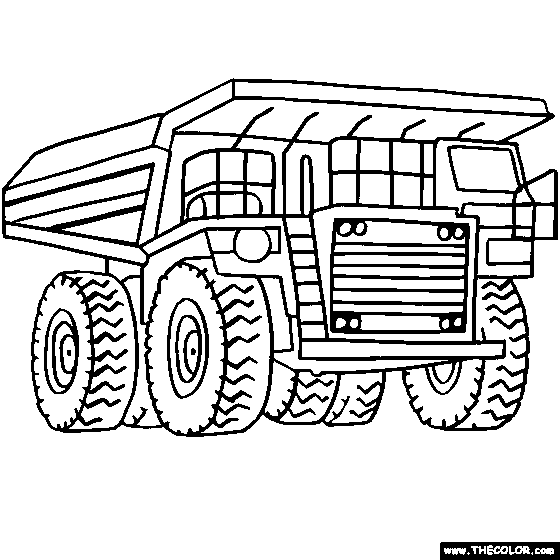 560x560 Trucks Online Coloring Pages Page 1