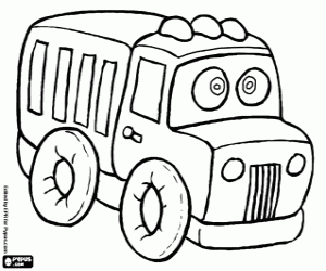 300x250 Trucks Coloring Pages Printable Games