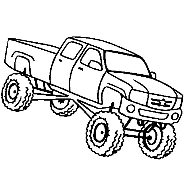 600x600 Monster Jam Truck Sketch Coloring Pages Color Luna