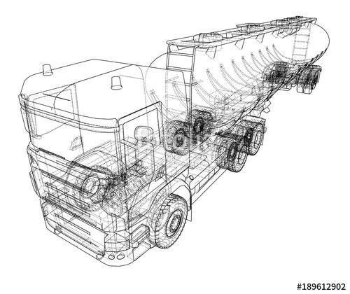 500x420 Oil Truck Sketch Illustration Stock Image And Royalty Free Vector