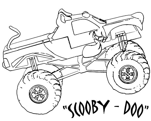 600x480 Approved Monster Jam Coloring Pages Drawing Truck With Kids