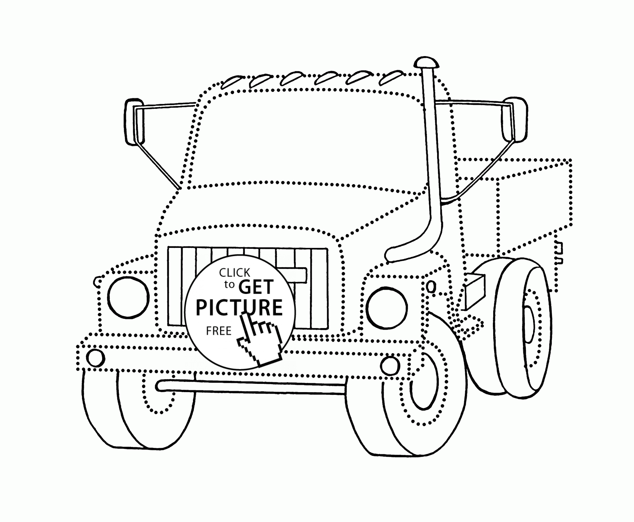 2080x1712 Small Truck Join The Dots Coloring Page For Kids, Transportation