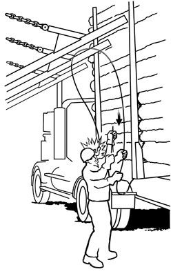 280x400 Cable Hook Strikes Driver's Face During Unbinding