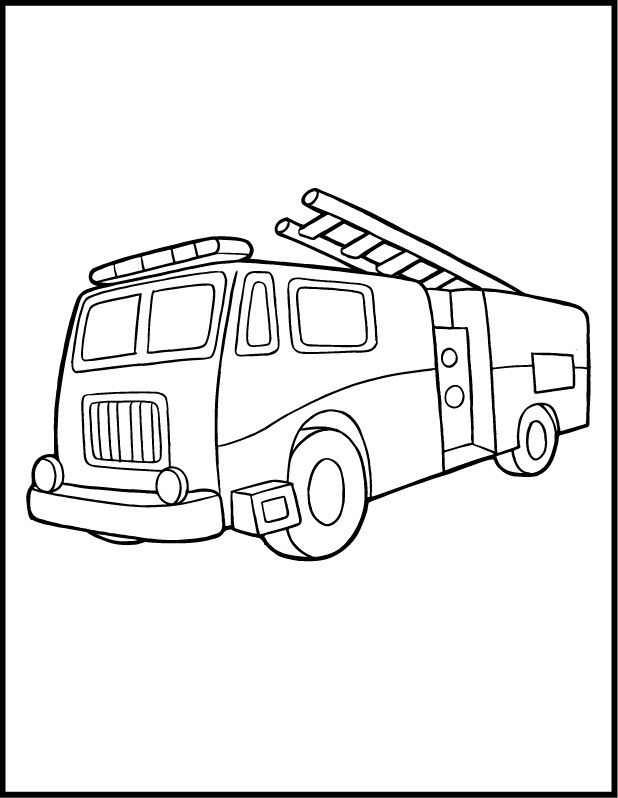 618x798 Coloring Pages Fire Truck Firetruck Party Fire