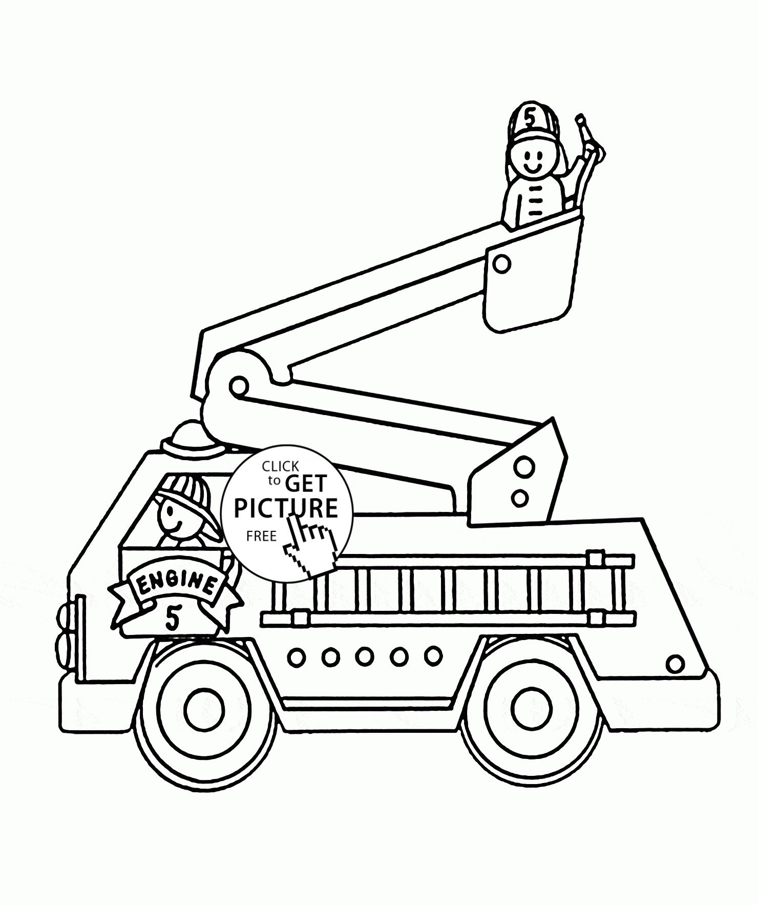 1480x1766 Fire Truck Coloring Pages Free Printable For Drawing To Pictures