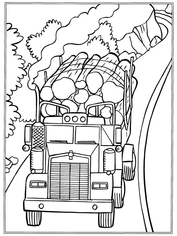 576x768 Kids N 32 Coloring Pages Of Trucks