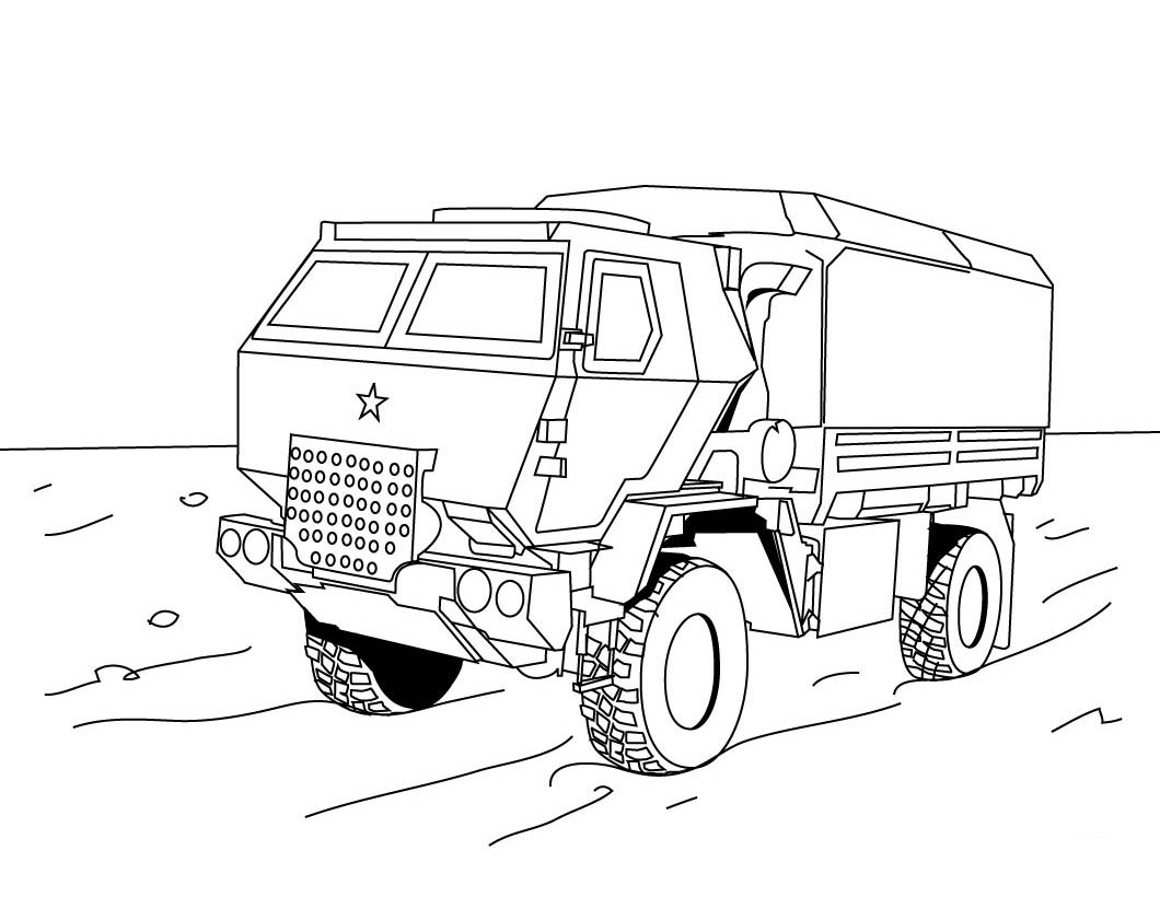 1060x820 Pictures Of Trucks To Color