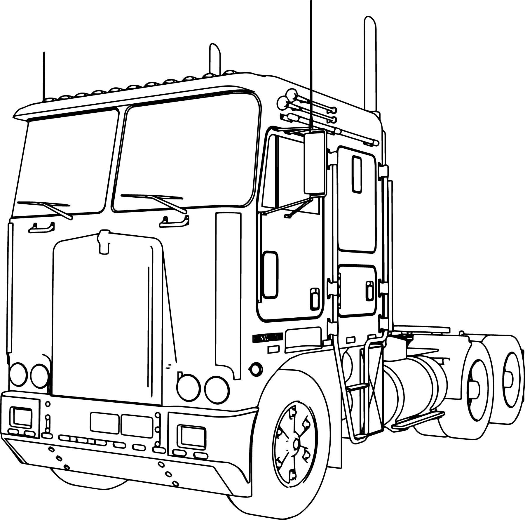 1799x1781 Coloring Pages Trucks Coloring Pages For Kids Online Preschool