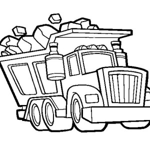 300x300 Dump Truck Coloring Pages