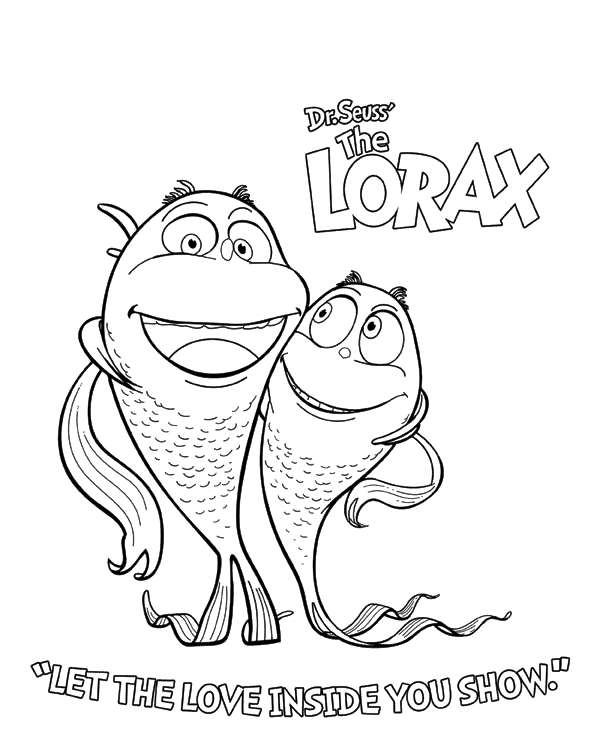 612x741 Dr Seuss Lorax Coloring Page