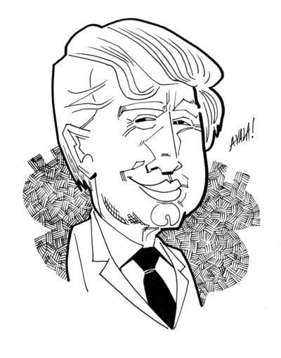 400x509 Donald Trump By Davidayala