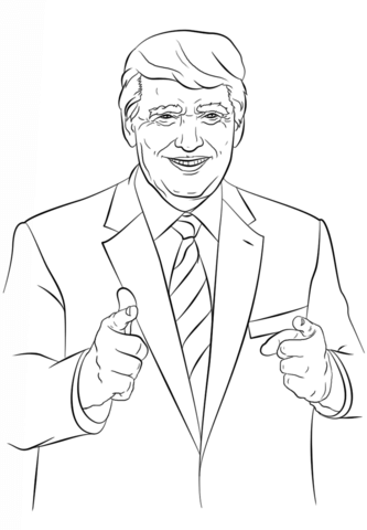 333x480 Donald Trump Coloring Page Politics Category. Select