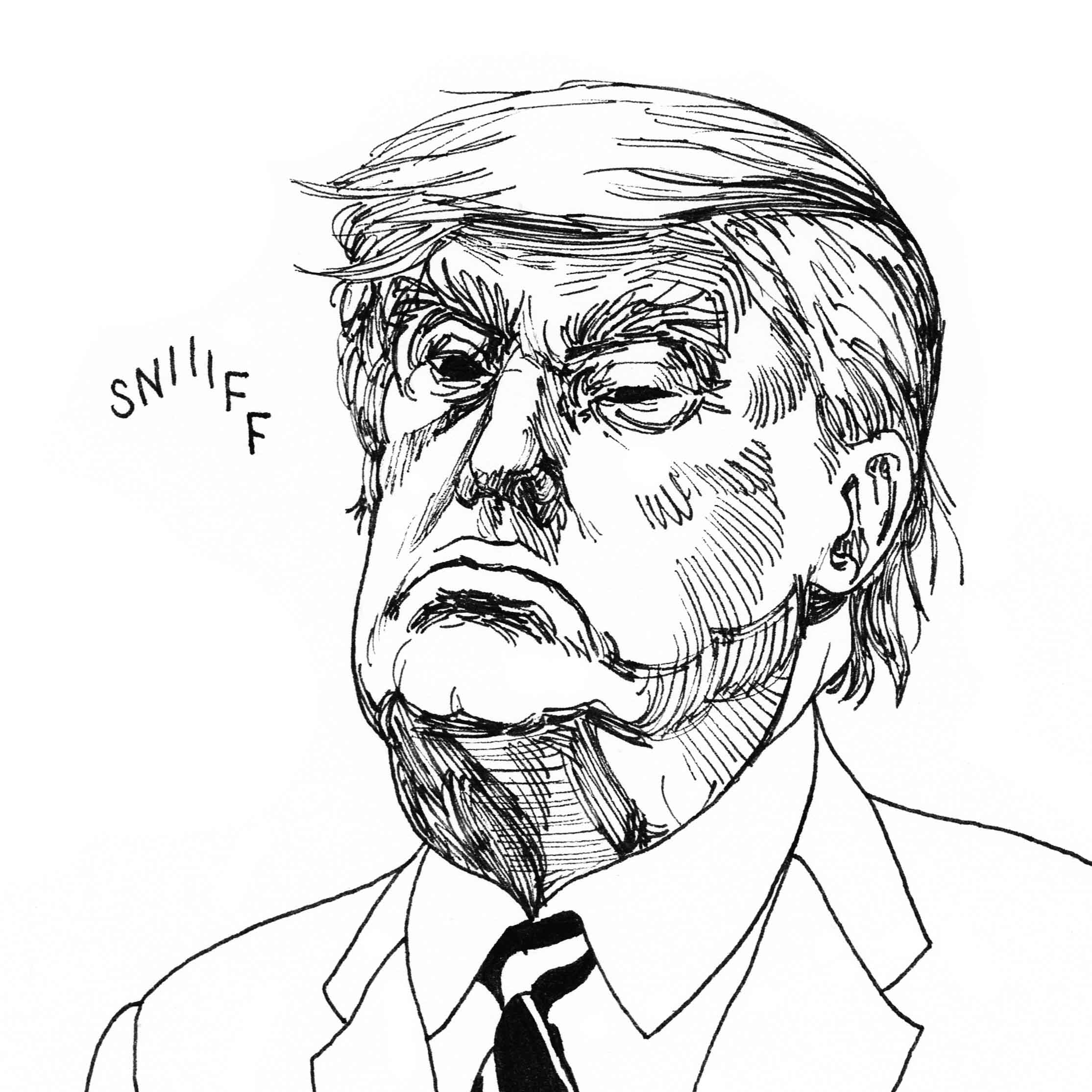 2229x2229 Inktober Day 21 Donald Trump By Solitary Snake