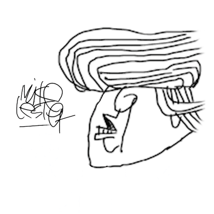 720x720 Drawing Trump