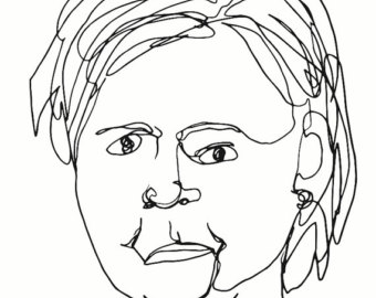 340x270 Donald Trump Blind Line Drawing