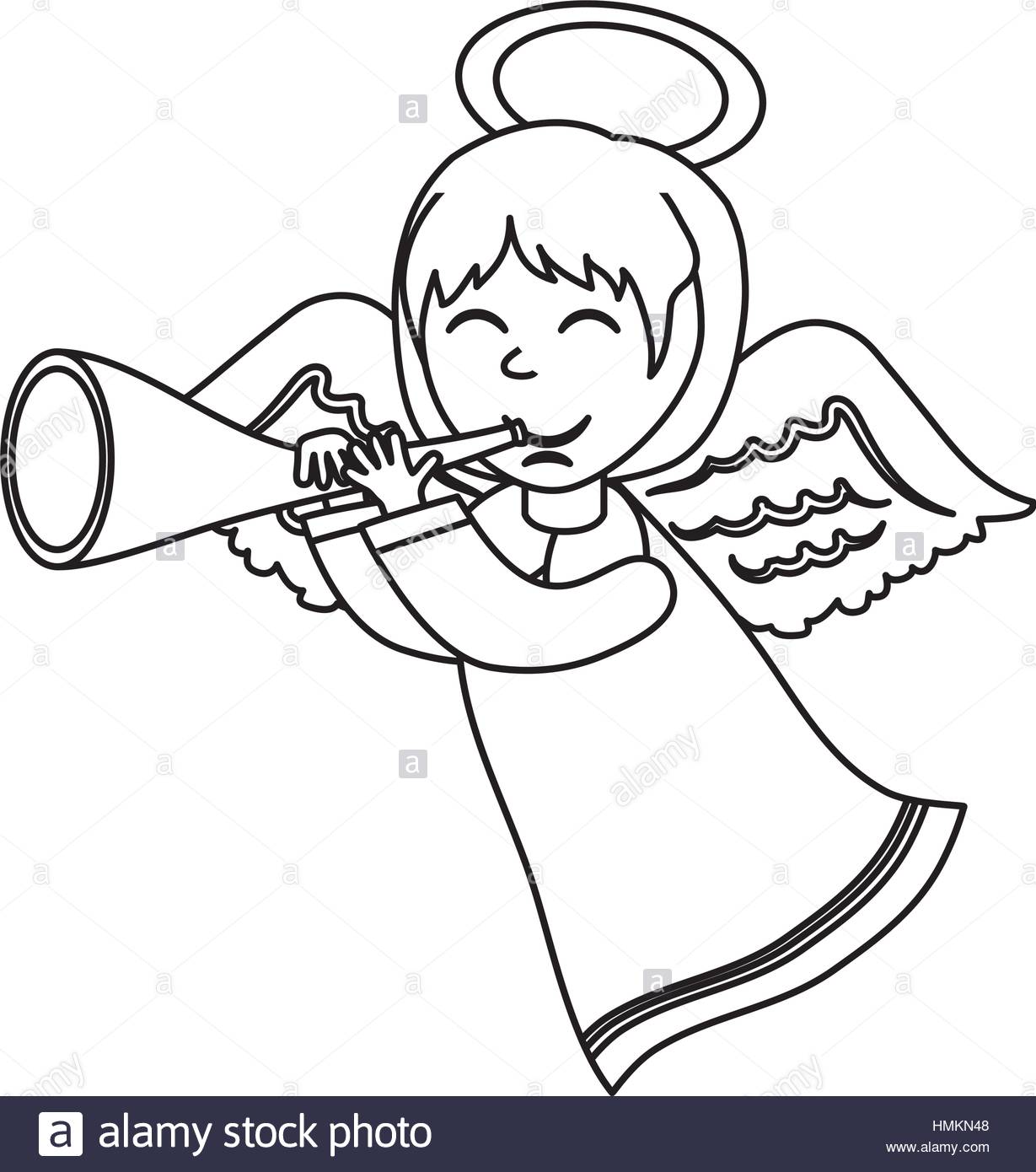 1229x1390 Cute Angel Cartoon Icon Vector Illustration Graphic Design Stock
