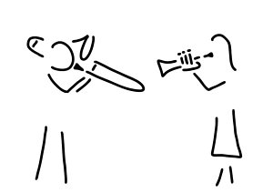 300x212 Trumpet Player Drawings Fine Art America