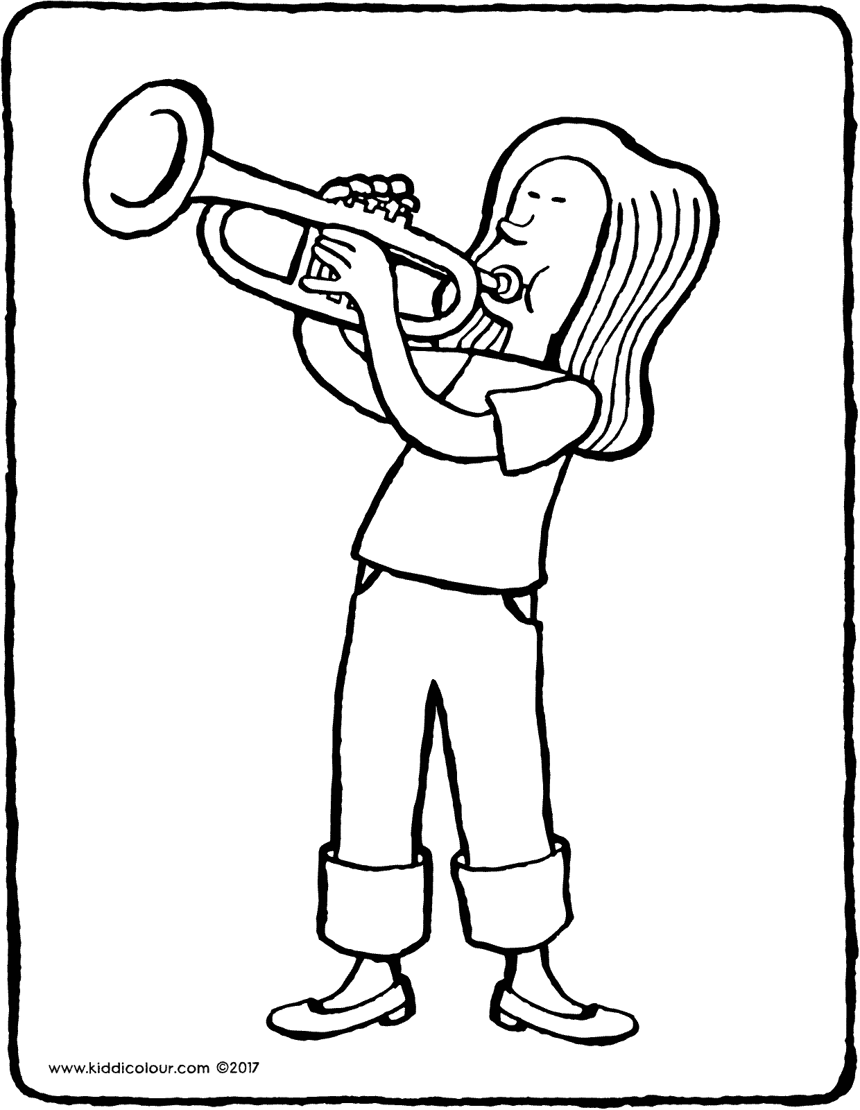 Trumpet Cartoon Drawing at GetDrawings | Free download