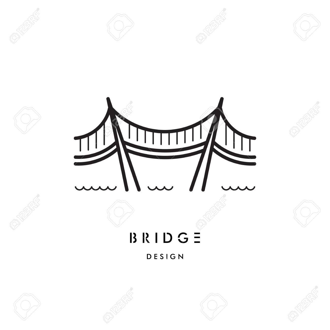 1300x1300 A Logo With A Picture Of A Suspension Bridge On Steel Ropes