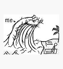 210x230 Tsunami Drawing Wall Art Redbubble