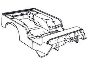 300x225 Willys Jeep Body Drawing