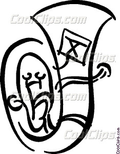 234x300 Tuba And Sheet Music Vector Clip Art