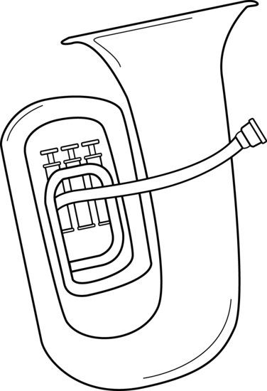 376x550 Black And White Tuba Design