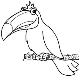 260x260 Cartoon Toucan Step By Drawing Lesson 2