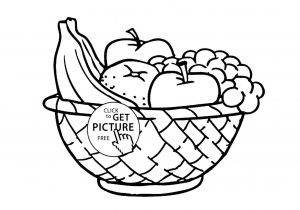 300x210 The Images Collection Of Free Coloing Basket To Print Fruit Basket